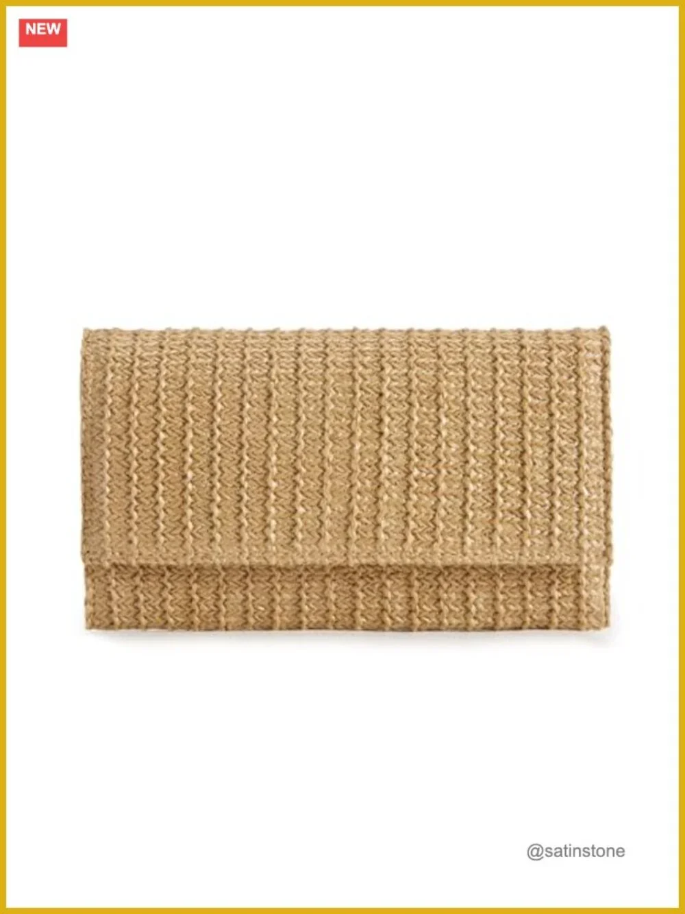 Woven Straw Clutch Purse Crossbody Shoulder Bag Summer Beach Wedding Handbag